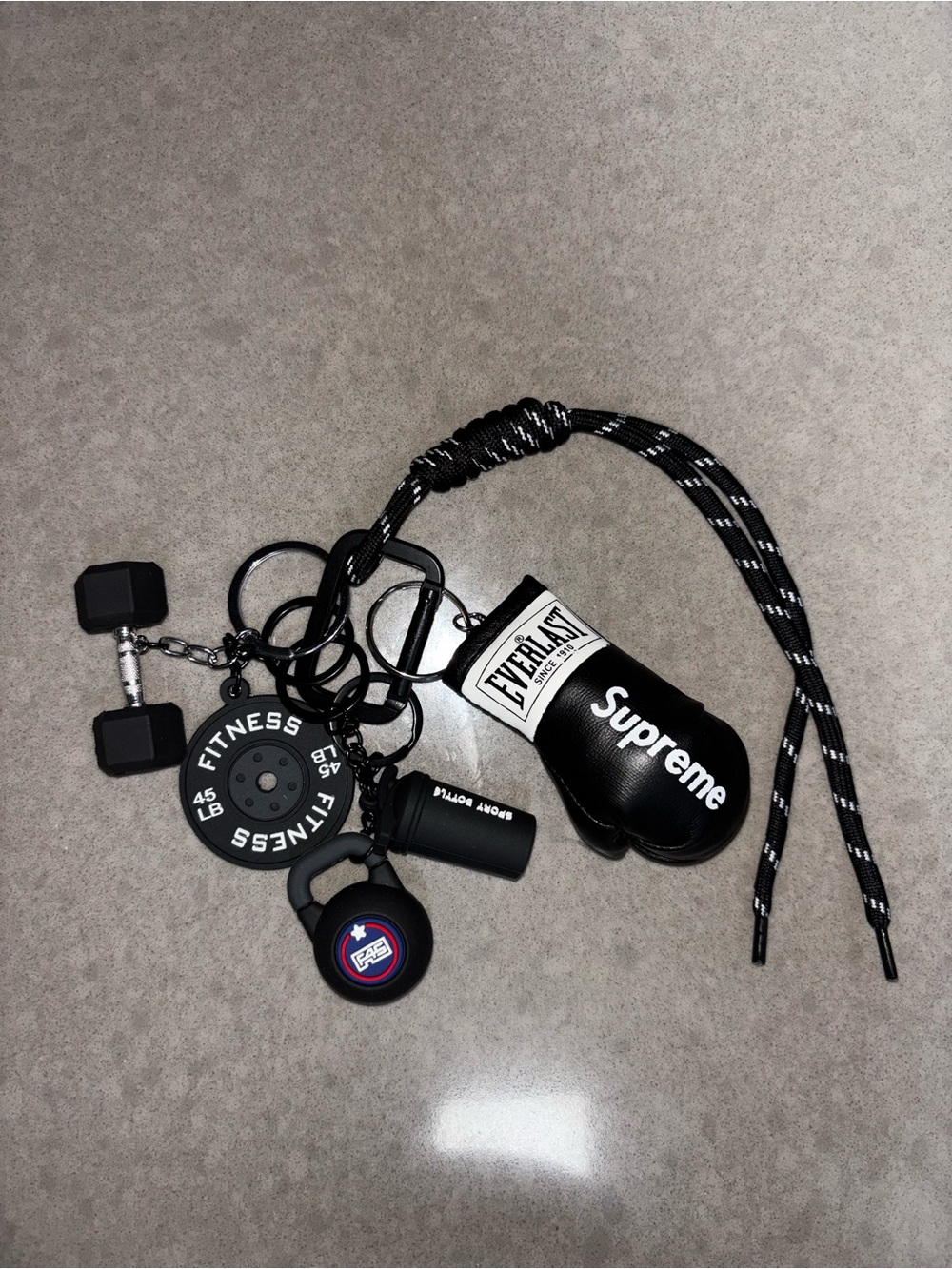 Supreme x Everlast Black Mini Boxing Glove Keychain